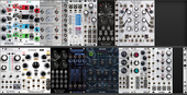 My liege Eurorack with added components