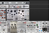 4U 62HP intellijel palette + 104 skiff