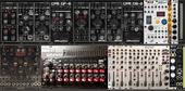 Tiptop Audio 104HP 6U Mantis case + 4HP inside SQ-1 frame (current build) + up next