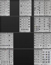 My chevroned Eurorack (copy) (copy)