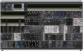 Blacet 2 Moogs &amp; A-100 (spitball new desk 6/7/26)