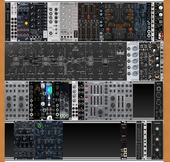 Eurorack #5 104hp x 6u with 84hp walnut (copy) another sequencer?