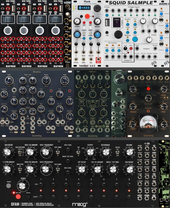 1st ace 64HP 9U Multigrain voice + Plonk voice + Squid Salmple drums + Boubou percussion + DFAM drums/bass w./ CV IO
