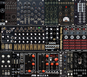 1st ace 88HP 9U Stochastic SEQ / 0-Coast touch SEQ Boubou drums + Ultra Perc + Harmonic Shift Oscillator / LPG +  PPG W2.2x4 &amp; MIDI to CV IO + various filters (copy)