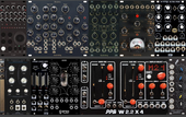 1st ace 84HP 6U Erica Synths Skiff case Boubou drums + Ultra Perc + Harmonic Shift Oscillator / LPG +  PPG W2.2x4 &amp; various filters (copy)