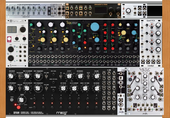 Case on synth cabinet