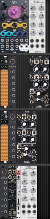 Microrack on pedalboard