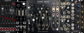 64 HP 3U Octaves VCO voice thru SSF Steady State Fate Gate LPG + Four Seas voice thru Make Noise Optomix then thru Pandora Band Pass Filter