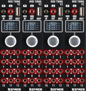 24 HP 3U Befall MIDI Thing v2 MIDI to CV IO