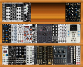 My bleached Eurorack