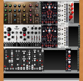 My DIY Modular (only 1-84HP rack, DIY Doepfer Synths seen various size)
