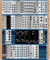 My bleached Eurorack