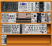 My bleached Eurorack
