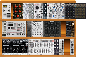 My bleached Eurorack