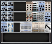 My bleached Eurorack