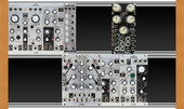 My bleached Eurorack