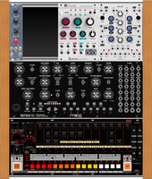 Mother-based synthesiser rack