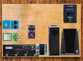 My pebbly Pedalboard