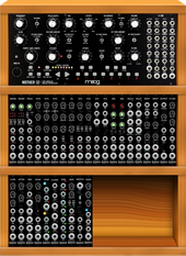 My shaded Eurorack