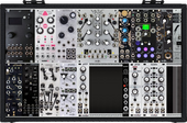 My unbrushed Eurorack +DFAM (current rack top, future purchases bottom)