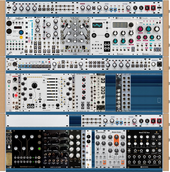 Intellijel 104hp 4U x3 (Archive TinkerTech Live Performance)