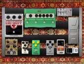 My trilobed Pedalboard