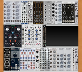 84 + 48 + 84 Mono Synth + Interesting Trigger Logic + Drum Module