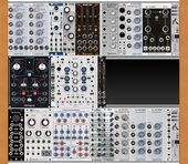 84 + 48 + 84 Mono Synth + Interesting Trigger Logic + Rings + Drum Module