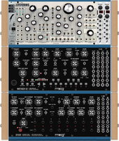 X1: 2 Moogs + SV-1 in Moog Cases