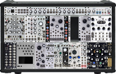 phorm : romp . fork_8e | intellijel 7u case | processing focused, for use with external gear (0-Coast, Elektron Analog 4, Analog Heat, Digitakt)