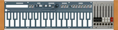 Sputnik touch plate keyboard + Ladik mixer (dans boîtier 104 HP)