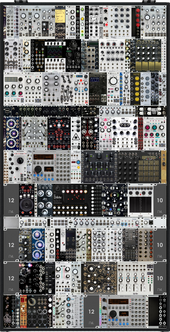 16U Rack 126HP XIIO Skiff, Intellijel 7U, Cs-L ER301 Main