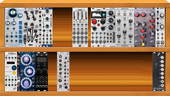 6U 104hp Silver rack