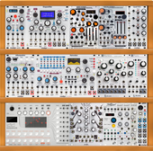 My plastered Eurorack