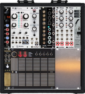 Starting rack - 1st row, primary gear, 2nd row, controllers (actual rack size is. 32hp)