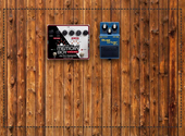 bass and guitar