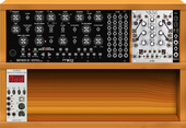 My bleached Eurorack