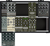My bleached Eurorack